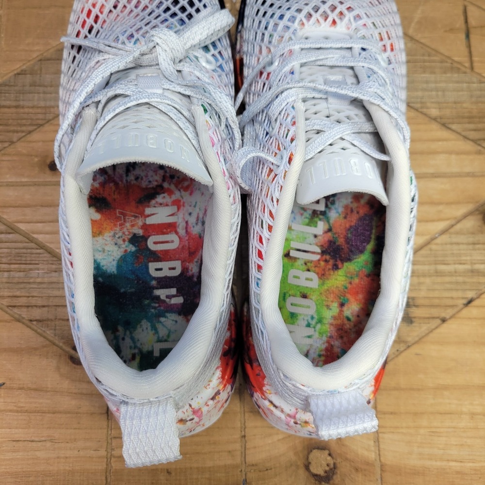NOBULL All Pride Mesh Runner Athletic Shoes Mens 8 / Womens 9.5 Rainbow Splatter - Picture 10 of 13